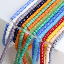 60Pcs/Lot 6x8mm Crystal Glass Beads Cylindrical Loose Spacer Beaded For Jewelry Making Supplies DIY Necklace Bracelet Accessory