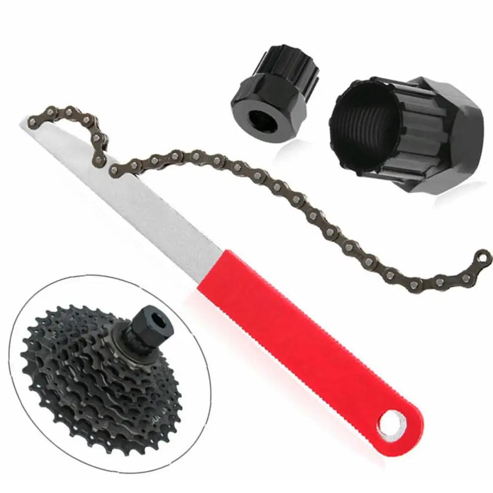 

Bike Chain Whip Freewheel Sprocket Cassette Tool Cycling Bicycle Chains Whip Wheel Sprocket Remove Repair kit