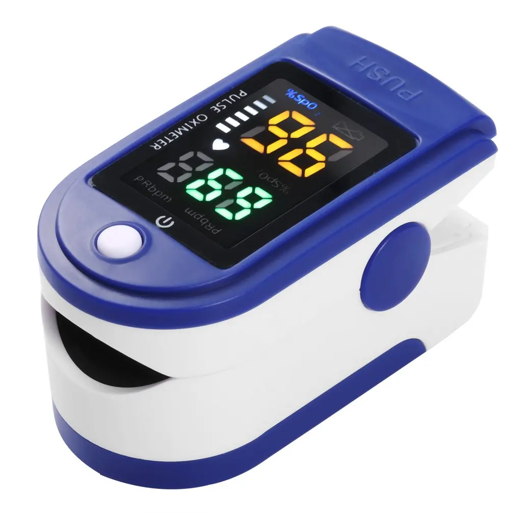 Finger Clip Oximeter Oled Screen Digital Tube Four-color Pulse Oximeter Blood Oxygen Saturation Monitor Practical Household Hot