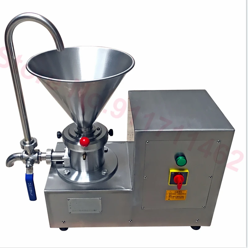 Colloid Mill Peanut Butter Machine Fruit Jam Sesame Peanut Nut Paste Grinder Making Machine JMS60