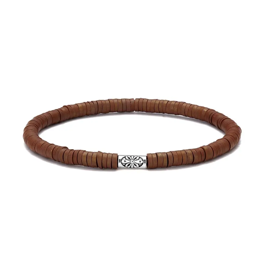 2025 Hot Bohemia Women's 4mm Disc Beads Charm Elastic Yoga Meditation Bracelet Jewelry Gift Femme Elastic Wrist Accessory