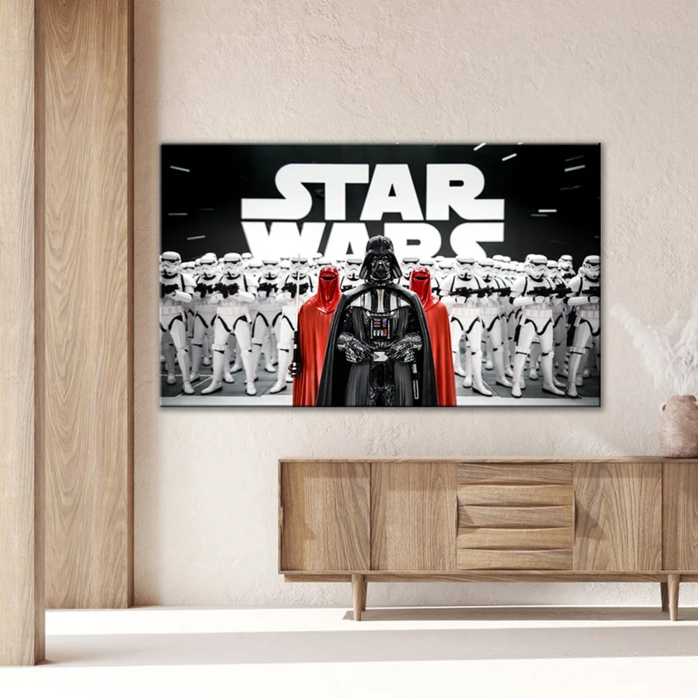 Star Wars Black Samurai Lightsaber Poster Painting Disney Canvas Print On Wall Art  Picture For Living Room Home Decor Frameless