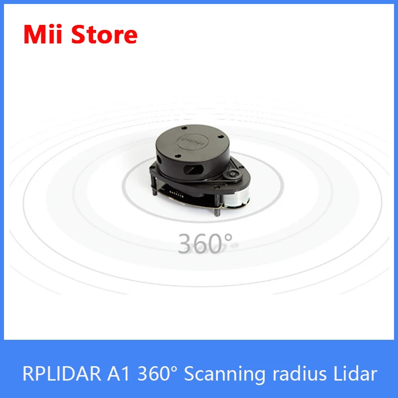 RPLIDAR A1 2D 360 degree 12 meters scanning radius lidar sensor scanner for robot navigates and avoids obstacles