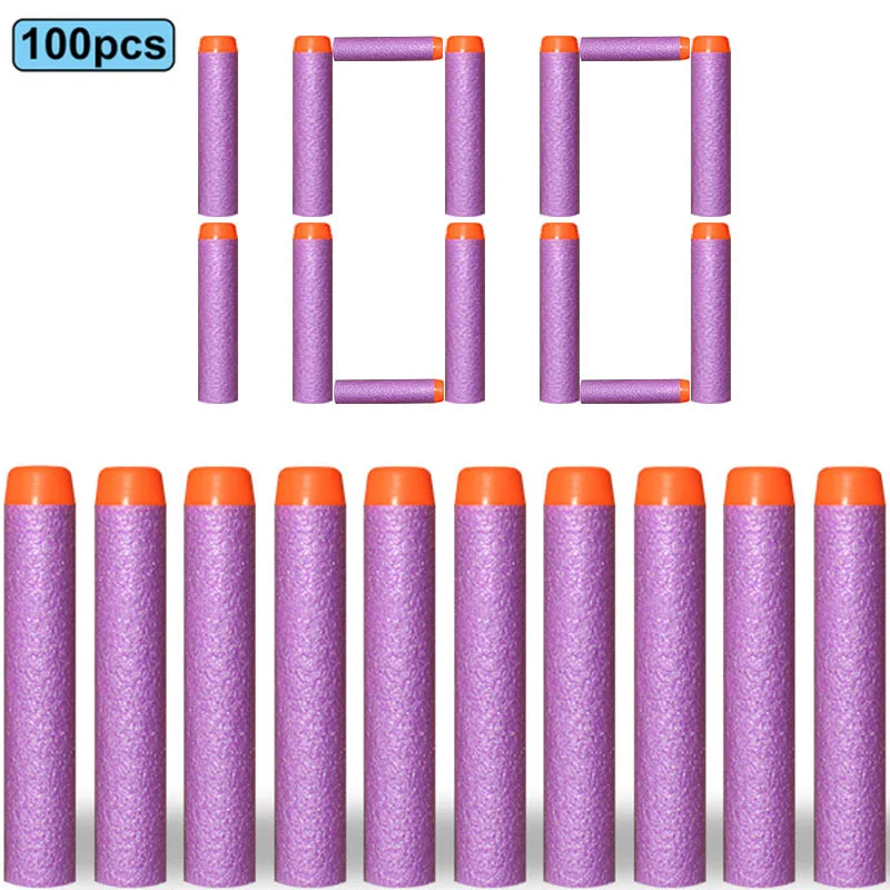 7,2 cm 100 stücke Für Nerf Weiche Kugeln Darts Runde Kopf Refill Schwamm Darts Kinder Kinder Spielzeug Pistole Kugeln Für NERF N-Strike Blasters