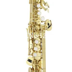 Jupiter JSS-1000 Soprano Saxophone B-Flat Straight Gold Lacquered Body musical instrument professional with Case Accessories