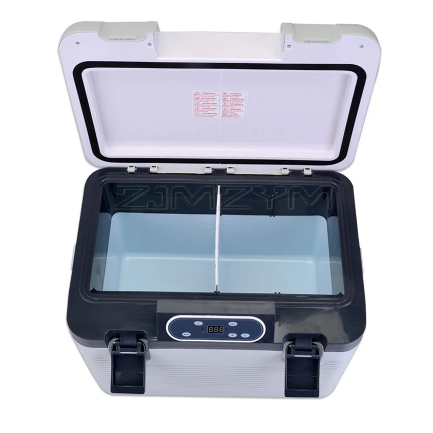 Refrigerador doméstico para coche, dispositivo de congelación y calefacción, doble propósito, DC12-24V/AC220V, pequeño compresor, enfriamiento rápido, 19L