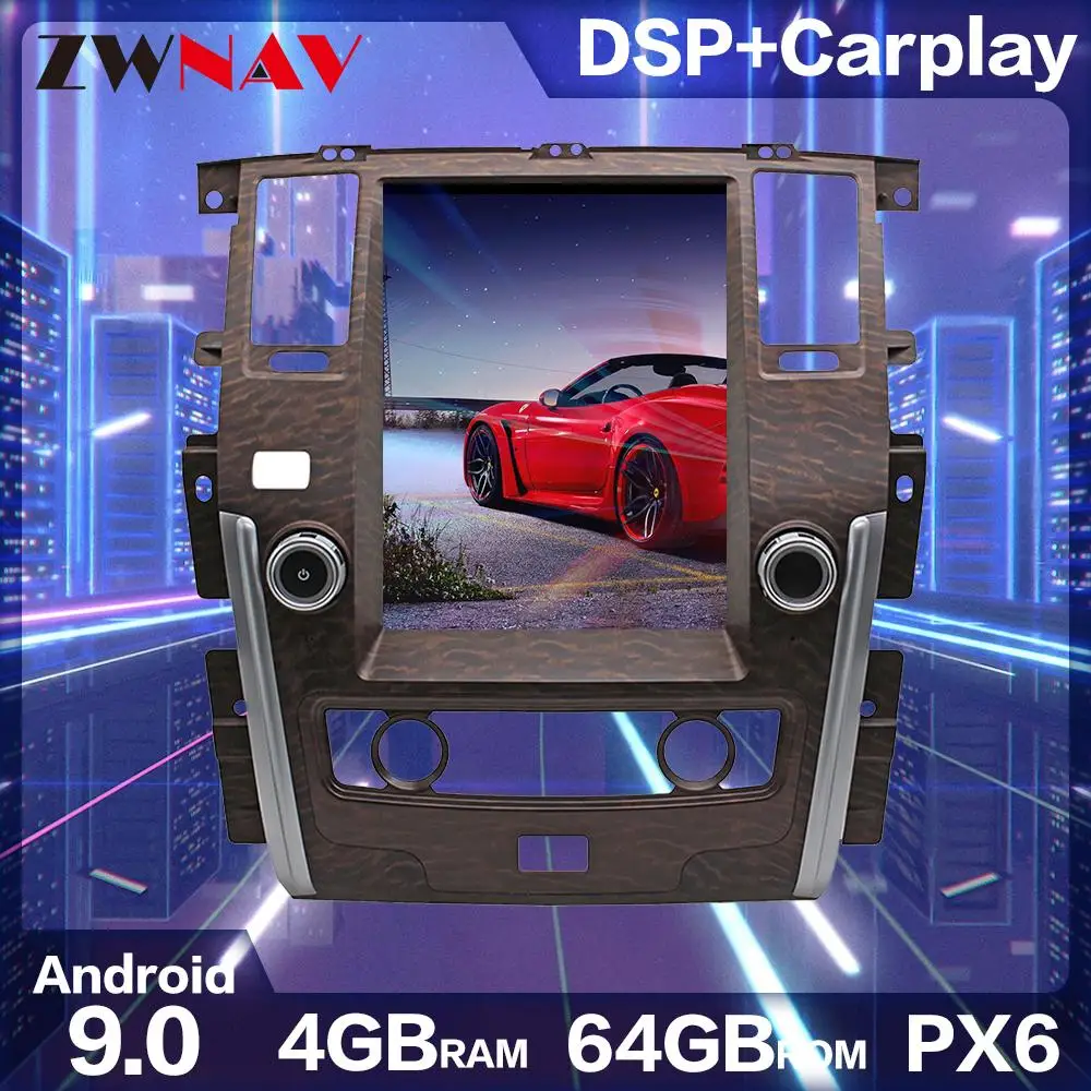 2 din Android For Nissan Patrol Big Screen Car Multimedia Player GPS Navigation Video Radio mirror link Carplay