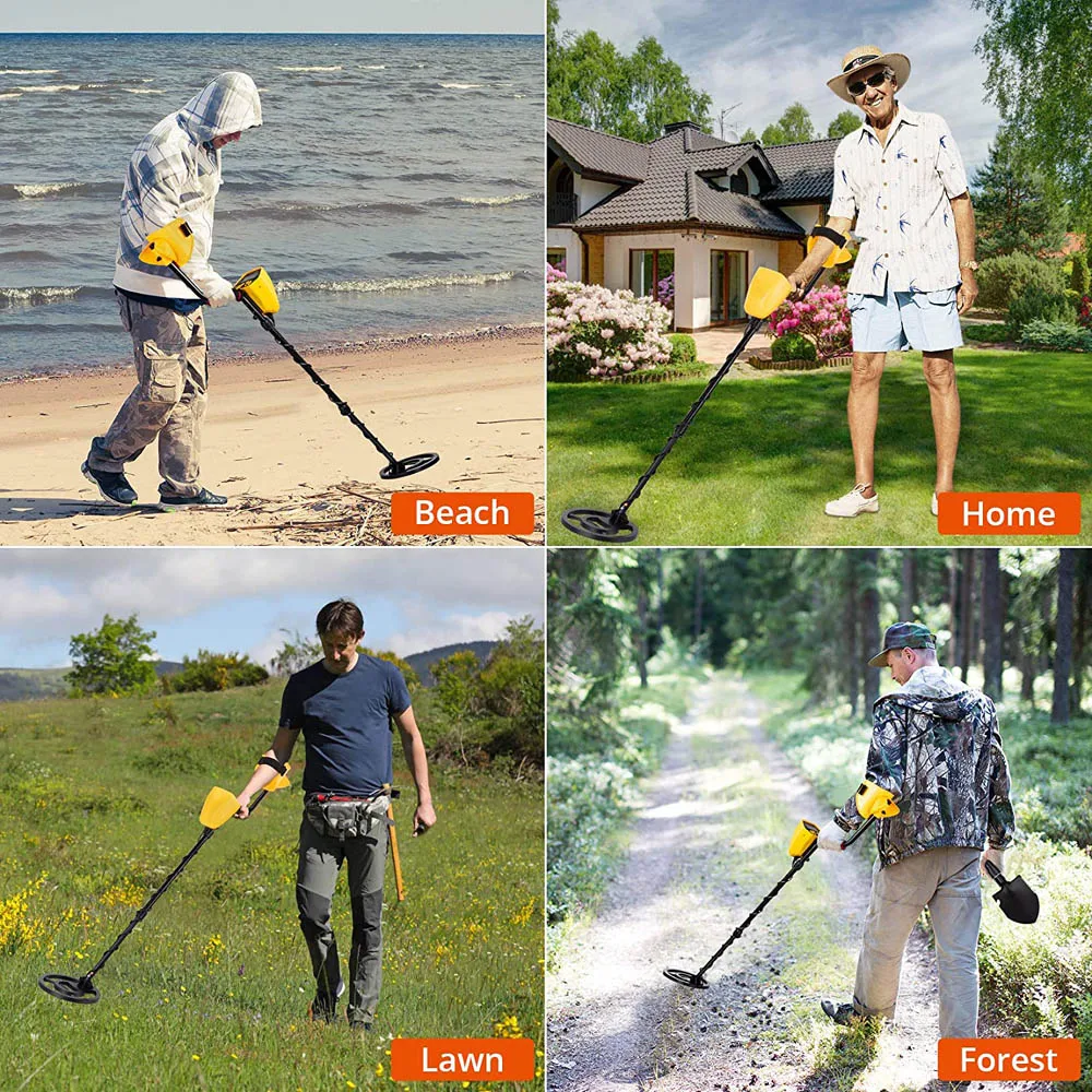 High Sensitivity Metal Detector MD-3028 Metal Detecting Pinpoint Waterproof Search Coil Ferrous and Non-Ferrous Distinguish