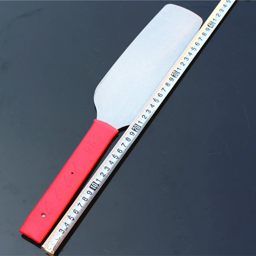 Grattoir à mastic opaque pour la réparation de cloisons sèches, couteau à mastic, lame en acier allié, manche en caoutchouc rouge, grattoir de