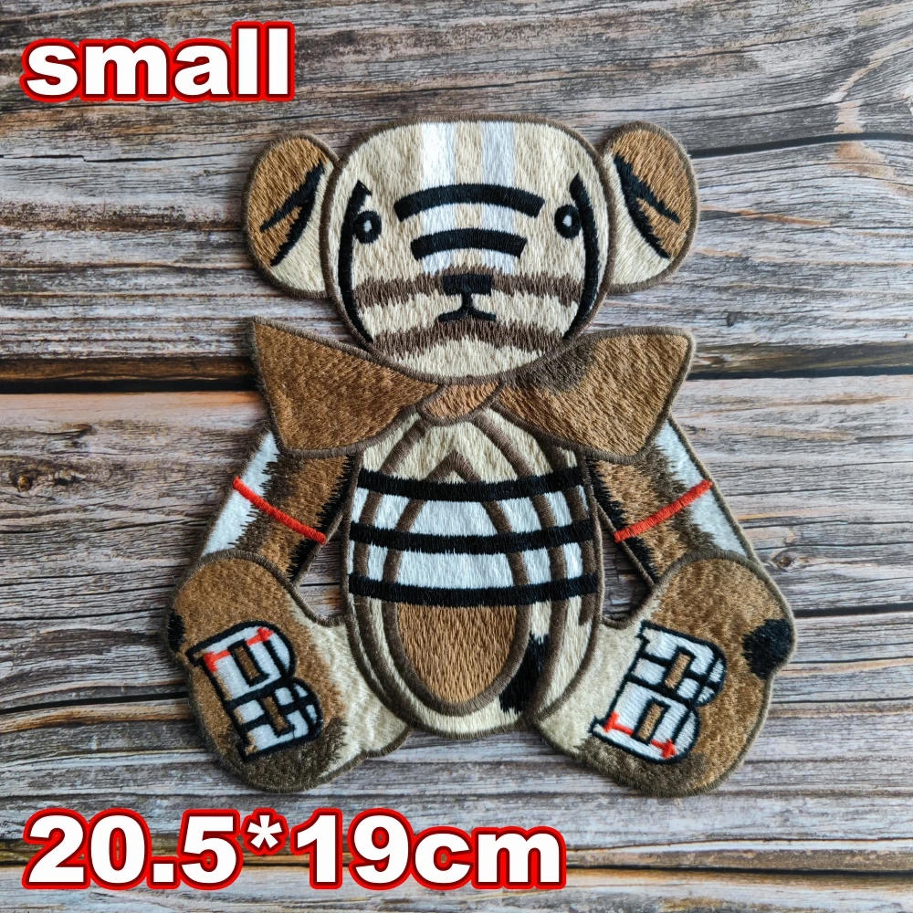 embroidery chenille letter bear patch,embroidered animal cartoon patches for coats bears badges cute girls appliques A211242