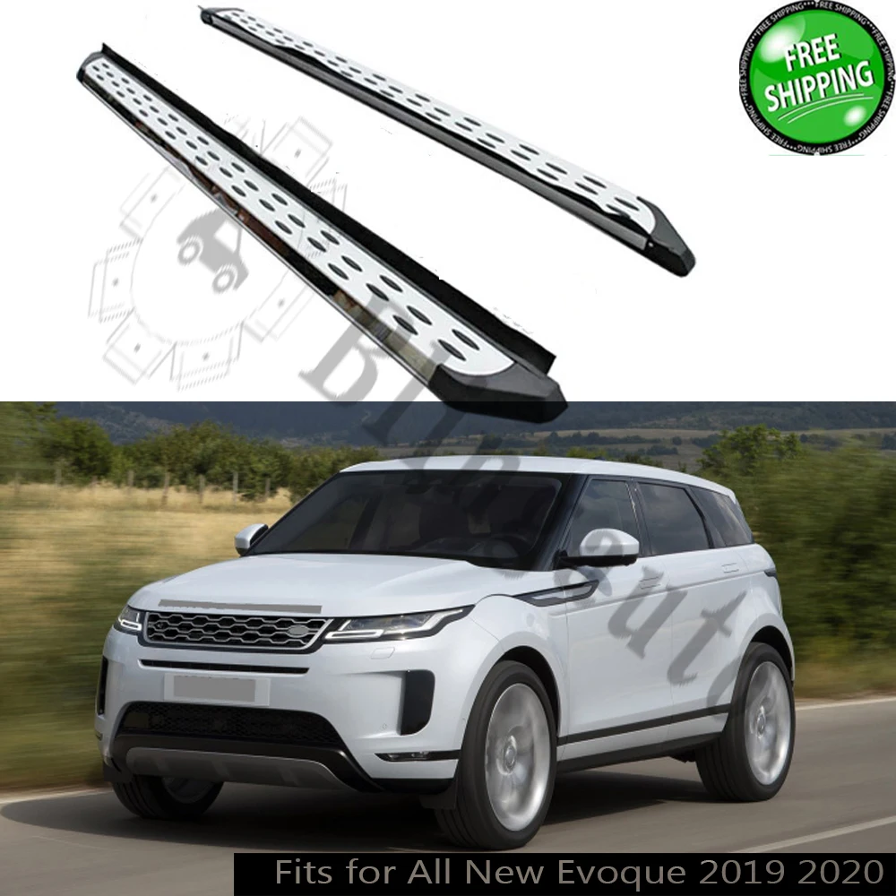 Running board fits for L.and Rover R.ange Rover all new Evoque 2019-2024 side steps nerf bar car pedal side stairs side bar 2PCS