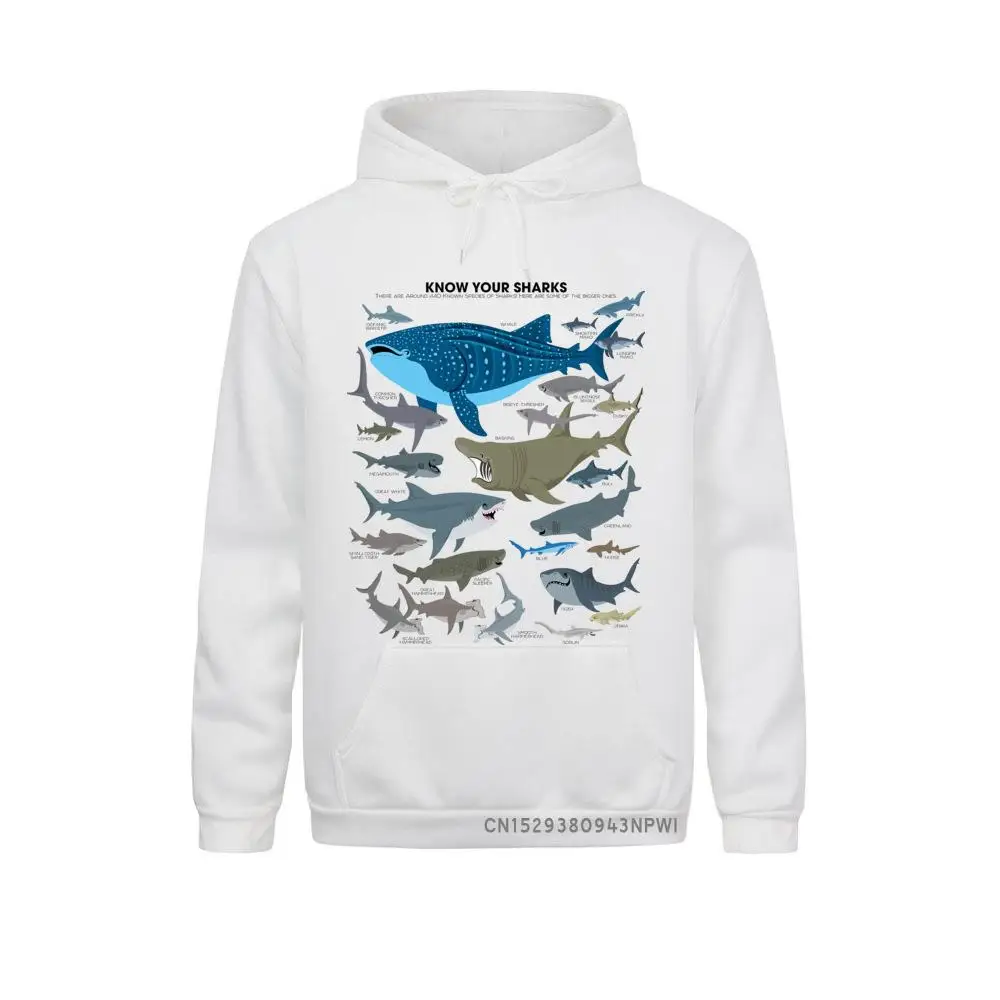 

Marine Organisms Sharks Sweatshirt For Man Vintage Style Long Sleeve Organic Costume Big Size Camiseta Pullover