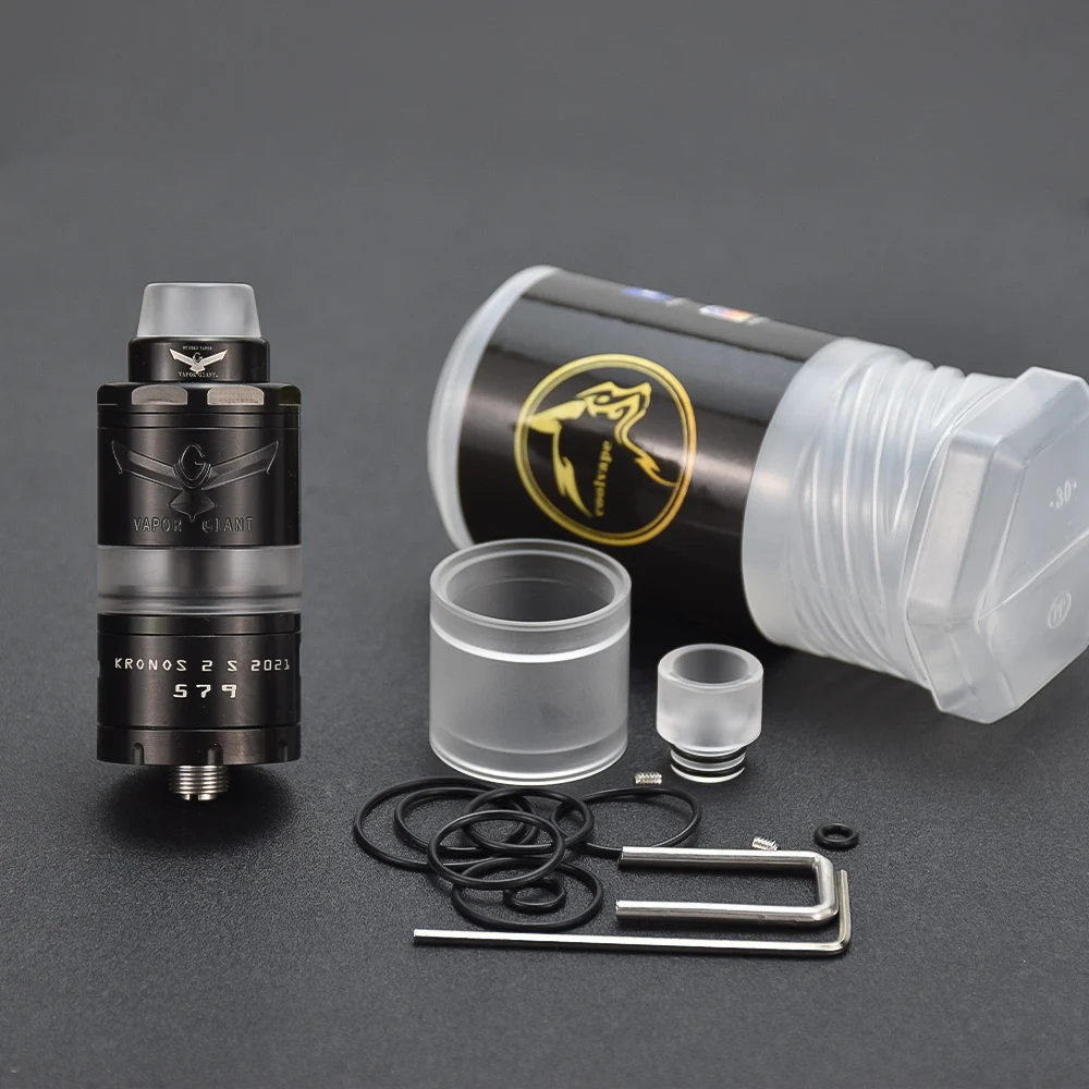 

Атомайзер Vapor Giant Kronos 2 S rta 2021 RTA 316SS 23 мм, 6,0 мл, обслуживаемый резервуар, вейп-атомайзер vs Vapor Giant v6s rta