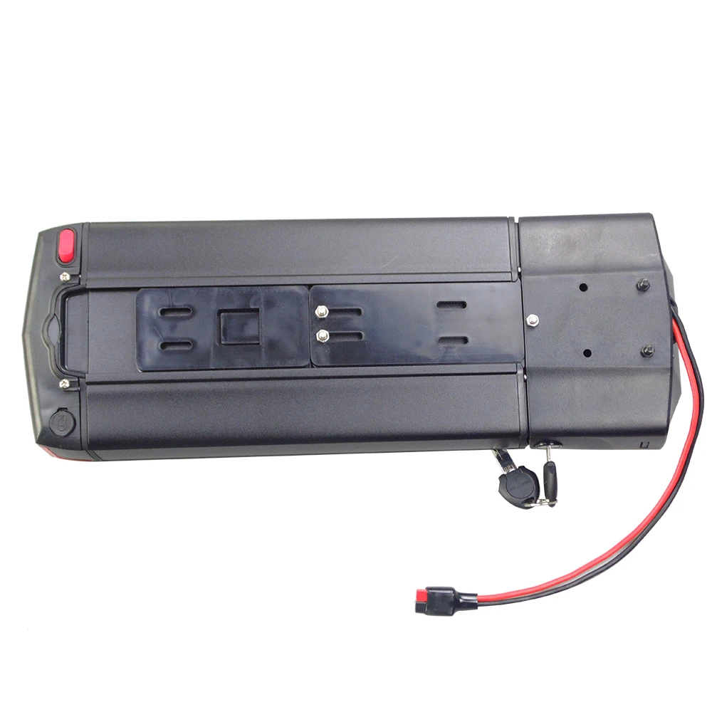 Rear Rack Battery Pack 350W 500W 48V 10Ah Rack Carrier Batteries with 54.6v 2A Charger