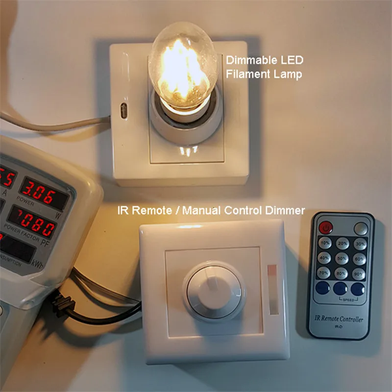 Imagem -06 - Dimmer para Holofote Led 300w Lâmpadas Led com Controle Remoto Infravermelho Regulável