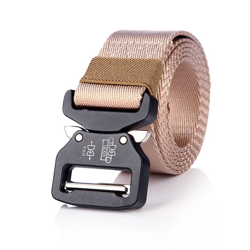 Classic Heren Tactische Riem Quick Release Zinklegering Gesp Militaire Nylon Outdoor Multifunctionele Training Taille Riem 3.8Cm