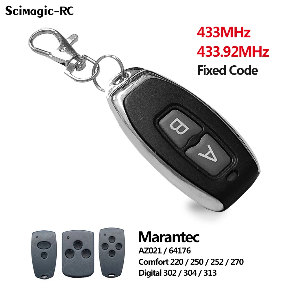 Marantec 433.92MHz Garage Door Remote Control Compatible With Digital 302 / 304 / 313 / 323 / 321 / 211 / 212 / 222 /221 224 433