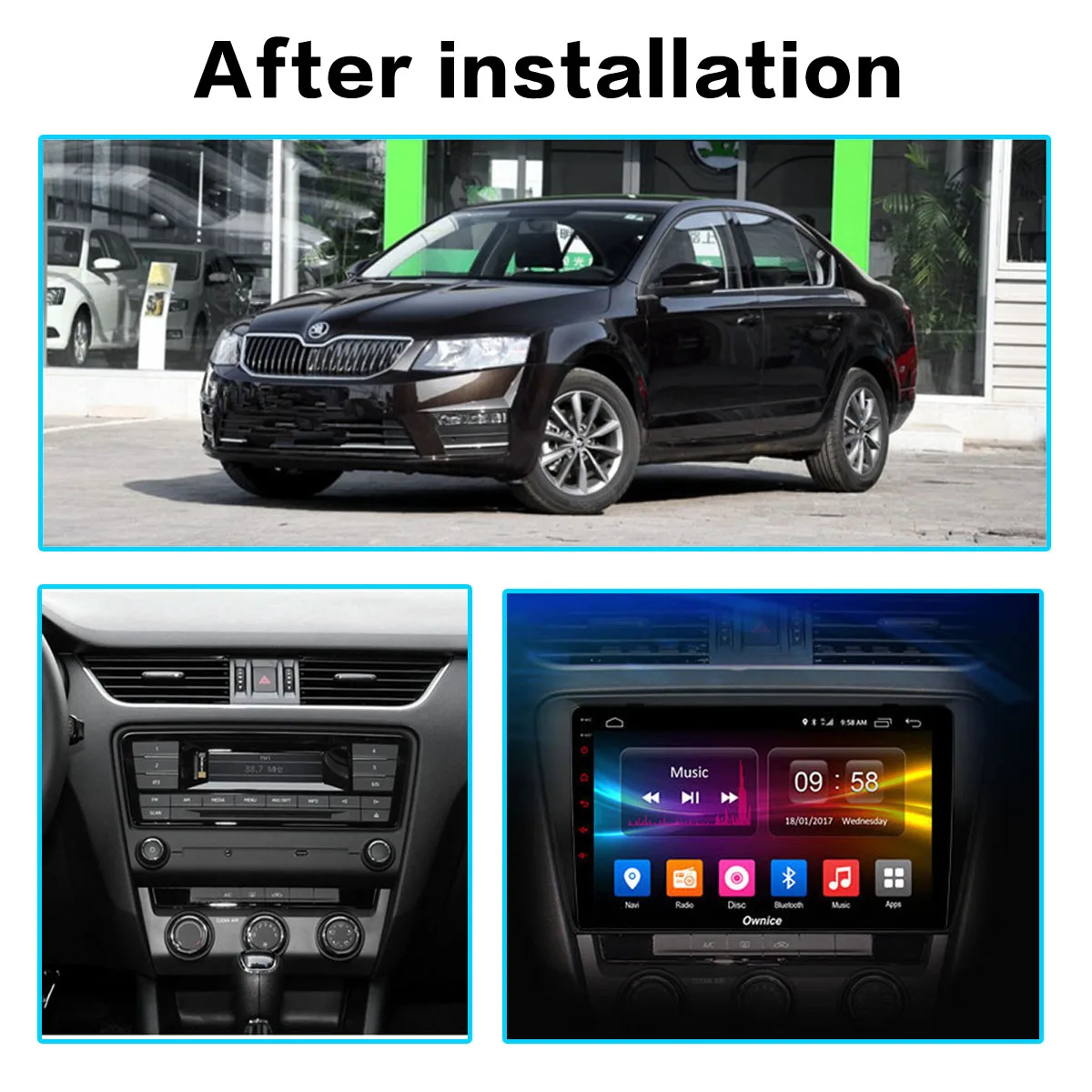 PX6 Android 10.0 4+64G Car Multimedia Radio For VW Skoda Octavia 2014-2017 GPS Navi Auto Stereo Recorder HeadUnit DSP Carplay