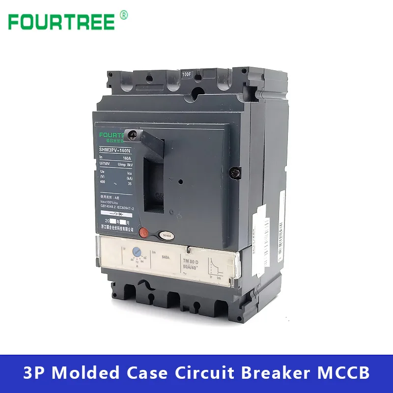 

3P 250N 200A 250A MCCB Moulded Case Circuit Breaker Air Switch Distribution Protection