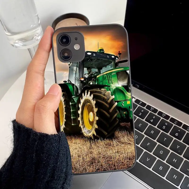 Tractors Car Phone Case for iphone 13 8 7 6S Plus X 5S SE 2020 XR 11 12 mini pro XS MAX