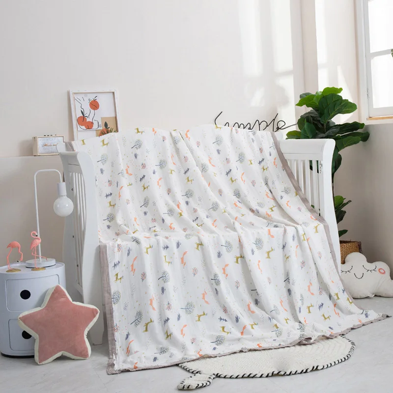 150*200cm / 180*220cm Bamboo Cotton Baby Blanket Baby Bedding Blanket Gauze Children Blankets Infant Bath Towel