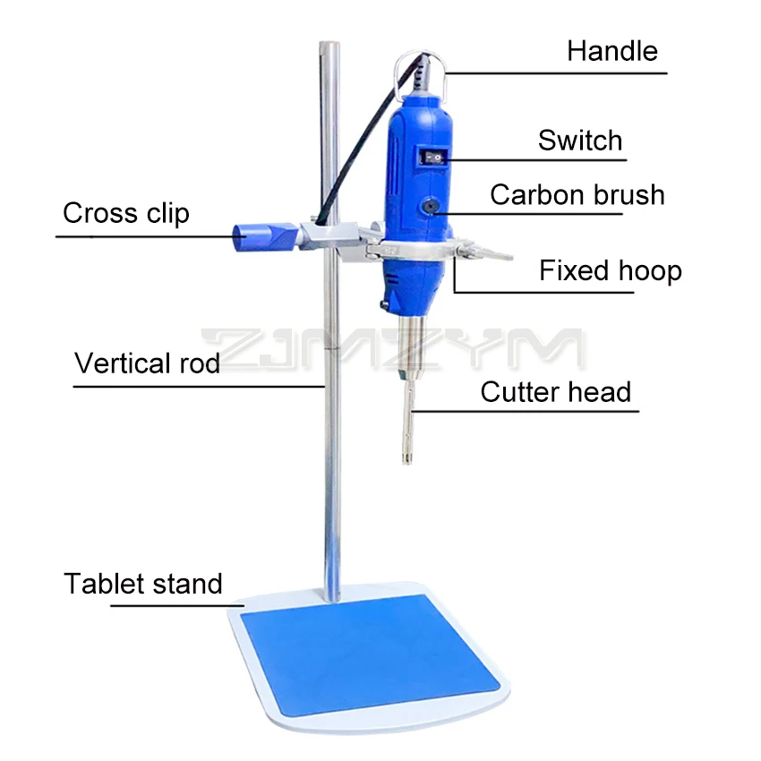 Laboratory hand held high speed homogenizer homogenizer homogenizer emulsifier disperser cell crushing mixer 35000rpm