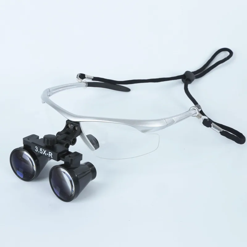 Imagem -02 - Lupa Binocular de 2.5 x mm Lente Cirúrgica Dental com Led de 3w