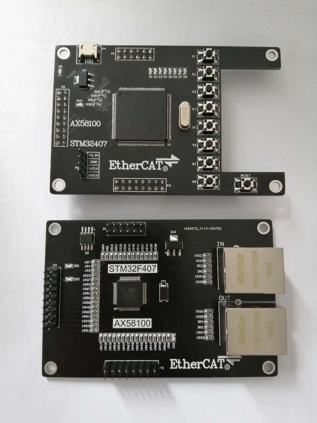 EtherCAT Slave AX58100 Development Board STM32F407ZGT6 SPI/FSMC Communication