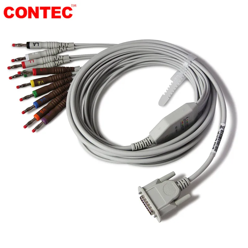 CONTEC сенсорный экран цифровой 12 канальный 12 проводов ЭКГ электрокардиограф ПК программное обеспечение ECG1200G