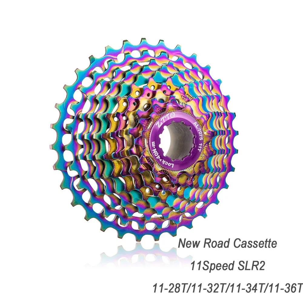 

New Colorful Road 11 Speed SLR2 Cassette 11Speed 28T/32T/34T/36T Gravel Bike Freewheel Ultralight 22S Flywheel Sprocket