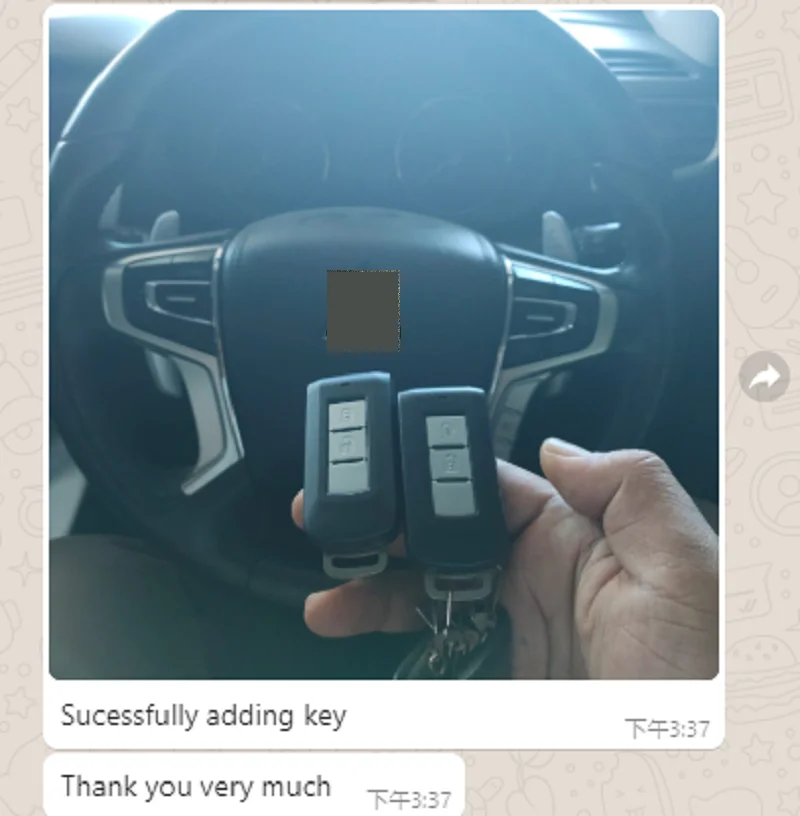 CN011011 OEM M004 For Mitsubishi L200 Montero 2015+ Pajero Sport year 2017 + Smart Key 2 Buttons GHR-M004(shell) GHR-M003(board)