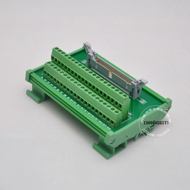 

XW2B-40G6 Terminal Block PLC Connecting Board 40-core Ox Horn Terminal Block IDC40p Connecting Wire 40 Cores