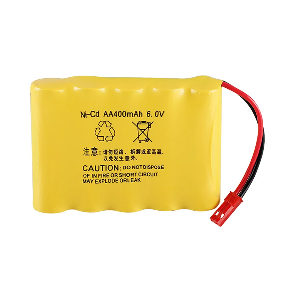 6V 400mah NiCd Rechargeable Battery for Double Eagle E703-001 Remote Control Cars Battery Part 5*1.2V AA Batteries Pack JST Plug