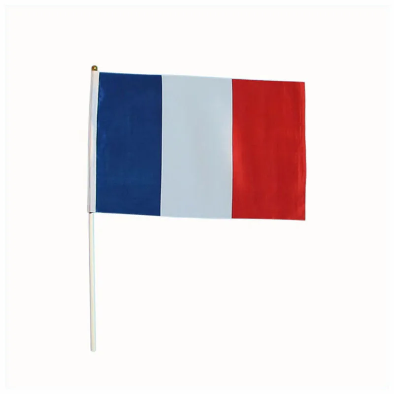 14*21cm polyester France flag,5*8 inches hand waving bannner 100PCS/LOT