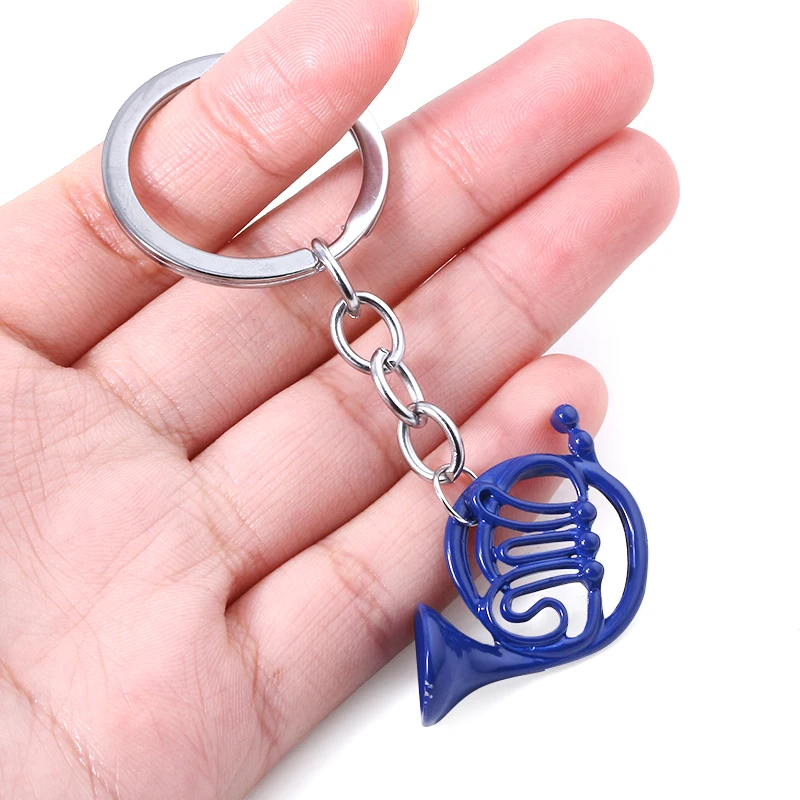 TV HIMYM How I Met Your Mother Keychain Yellow Umbrella Blue French Horn Pendant Keyring For Mom Dad Festival Gift Jewelry