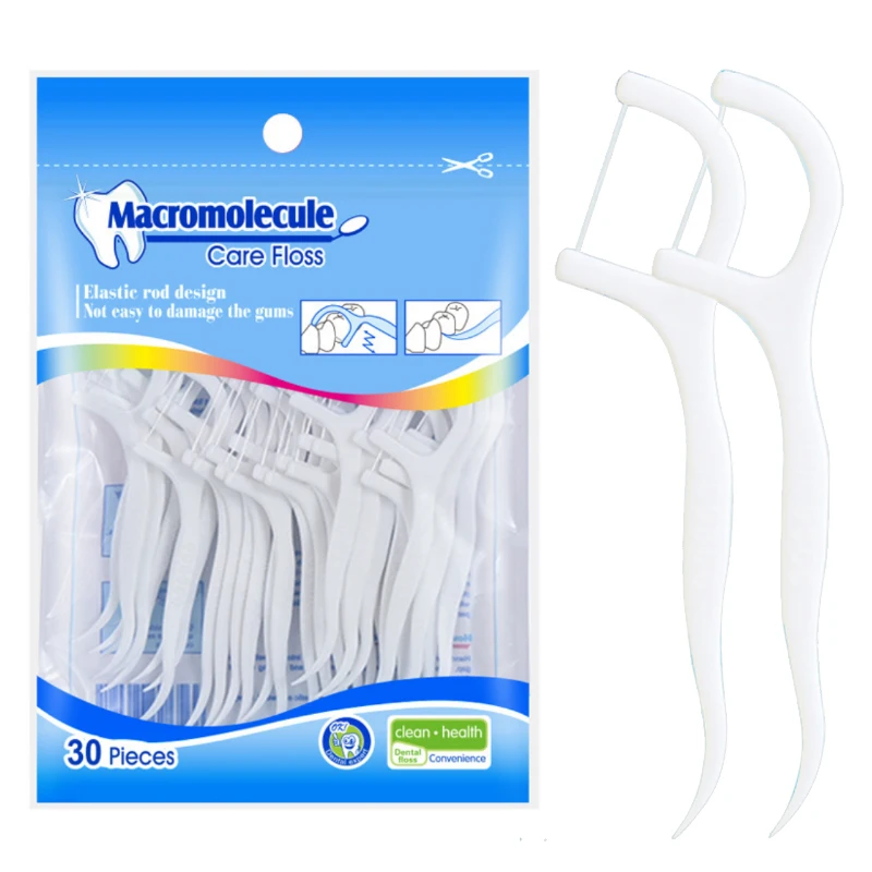 Disposable Dental Floss Picks Tooth Stick Interdental Brush Dental Flosser for Oral Care Gum and Teeth Cleaning