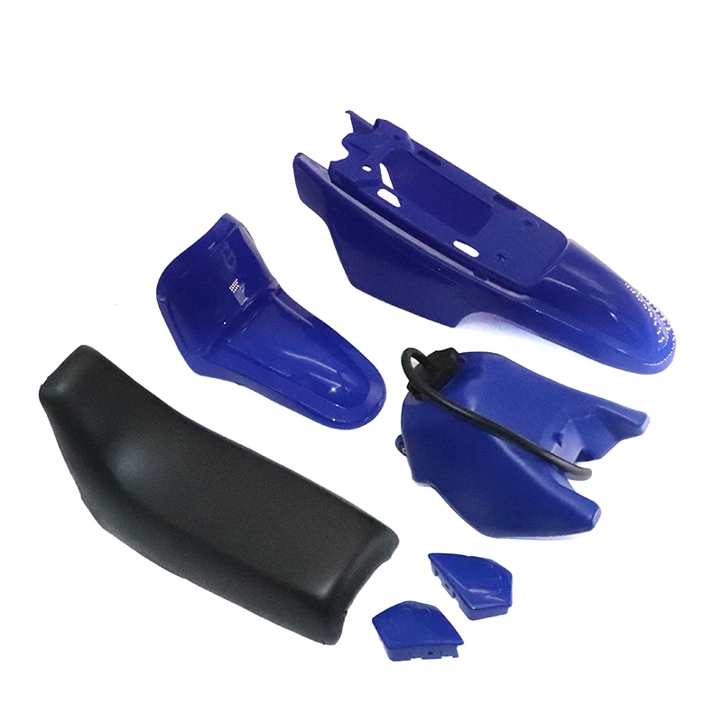Motorcycle Full Fairing Plastic Fender Oil Tank Seat Cushion Kit For Yamaha PW50 PW 50 BLUE - Image 2