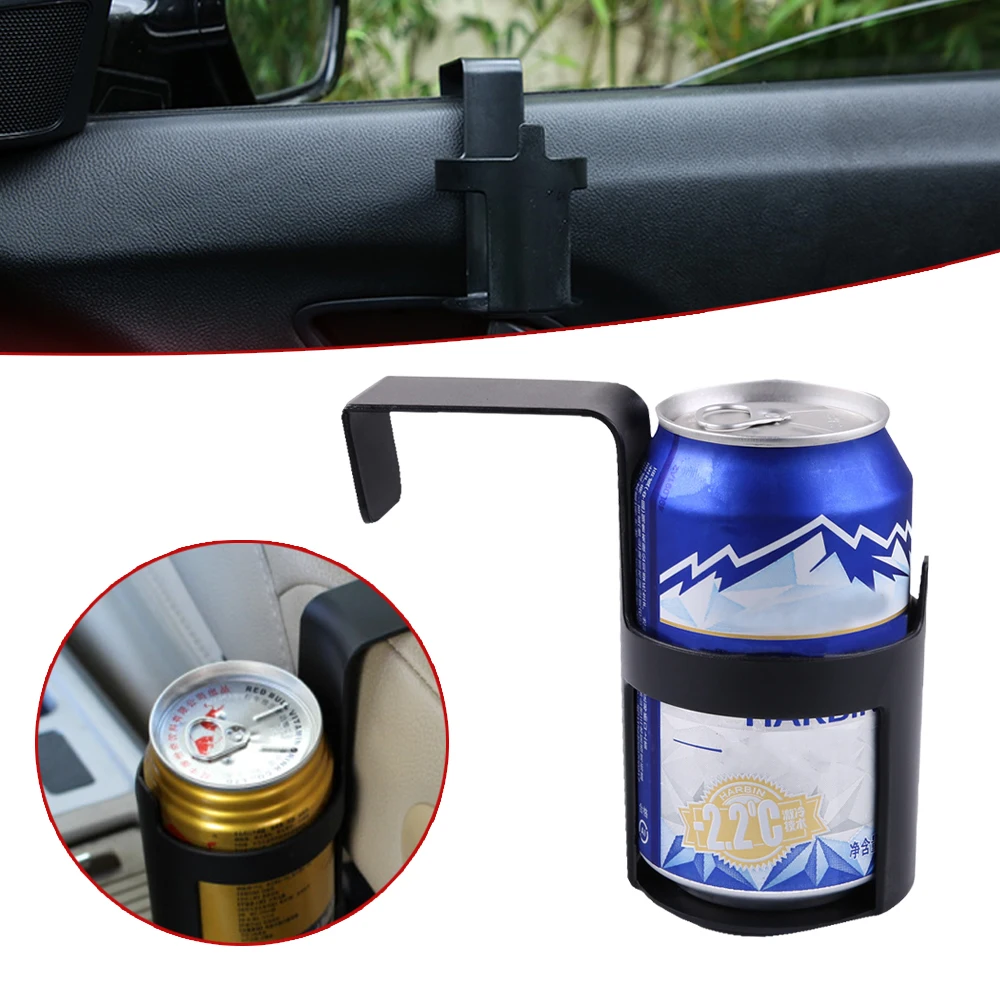 1Pc nero grande 12oz Car Vehicle Cup può bere portabottiglie gancio contenitore per camion interni finestra Dash supporti in gomma