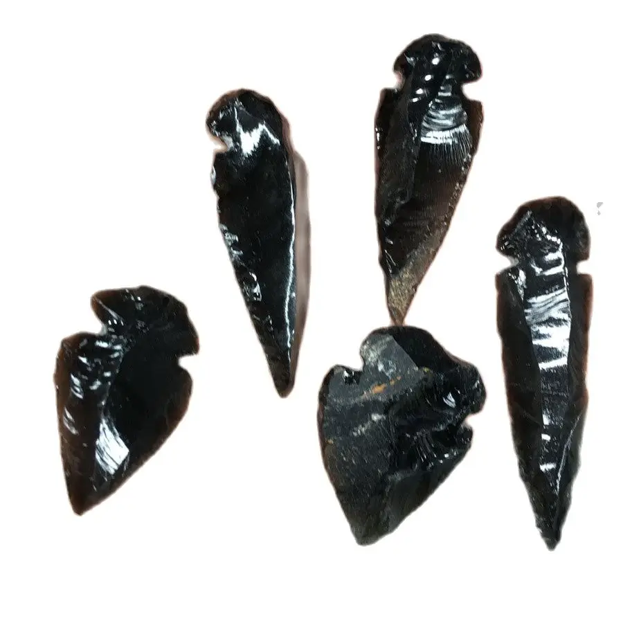 3-5cm Natural Obsidian India Arrowhead