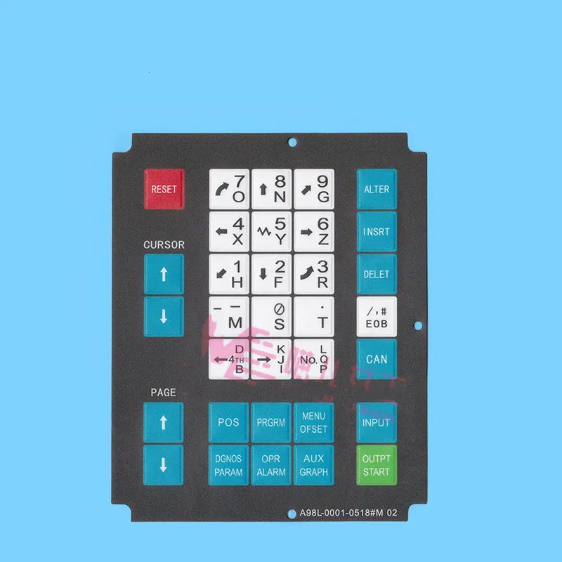 New Replacement Touch Membrane Keypad A98L-0001-0518#T A98L-0001-0518#M 02 for CNC 0-TD0-MD