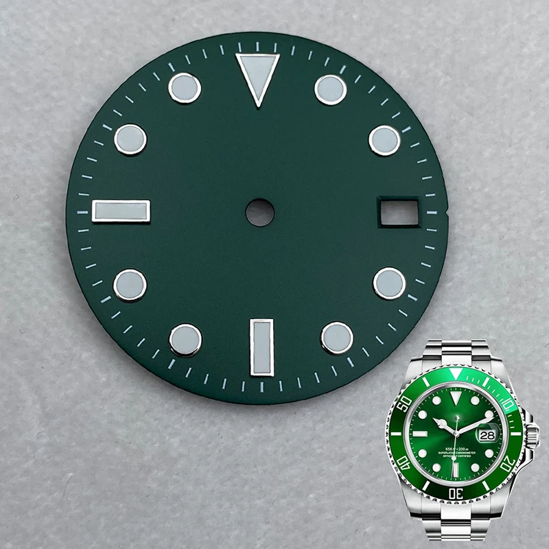 28.5mm Dial C3 Luminous For Seiko NH35 NH36 Movement 40mm  SKX007 Cases Watches Accessory Parts Fit 40mm Case