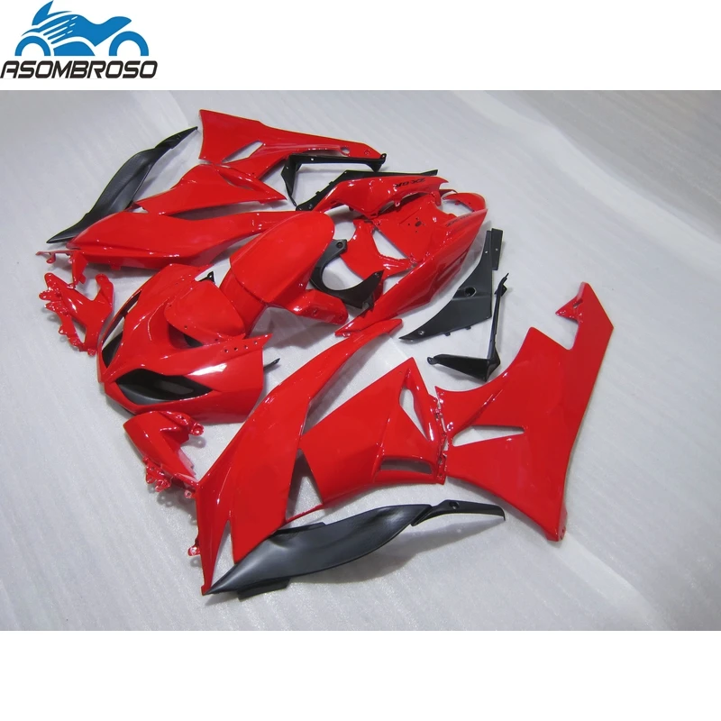 

New Arrival Motorcycle Parts for Kawasaki Ninja ZX6R Fairing Kit 2009 2010 2011 2012 Red Black Fairings Set ZX 6R 09 10 11 12