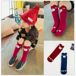 Baby Cute Girls socks knee high Fox Cotton  Knee Socks Kid Clothing unisex Toddler Boot Socks Cartoon