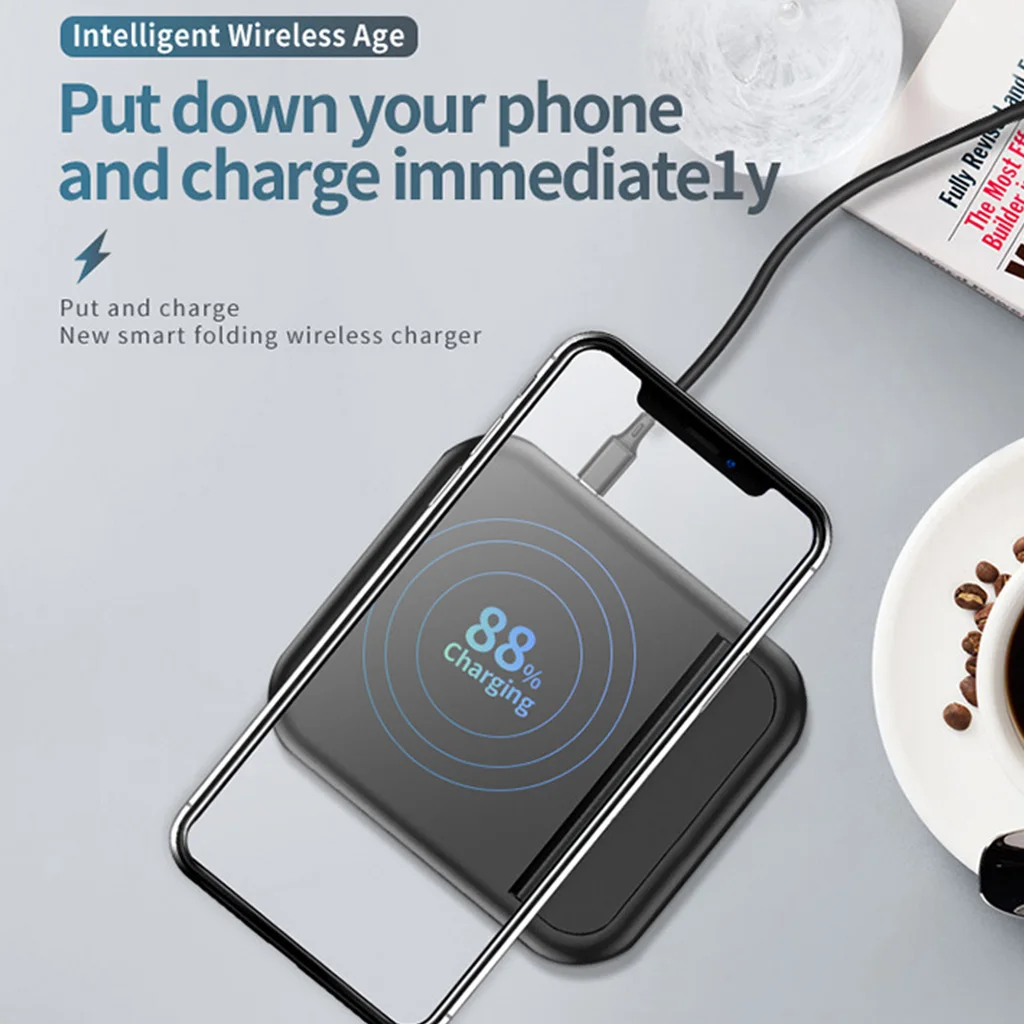 Wireless 10 W Charger Wireless Adapter Bracket Charged Horizontally and Vertically Mini Safe Wireless Accessories