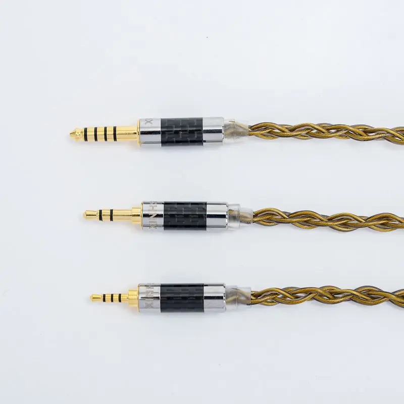 Cable para auriculares HiFi, línea de actualización de 4 núcleos, chapado en cobre y oro mezclado, MMCX/0,78mm, 2 pines/QDC/TFZ para SE535 UE900S, venta directa de fábrica