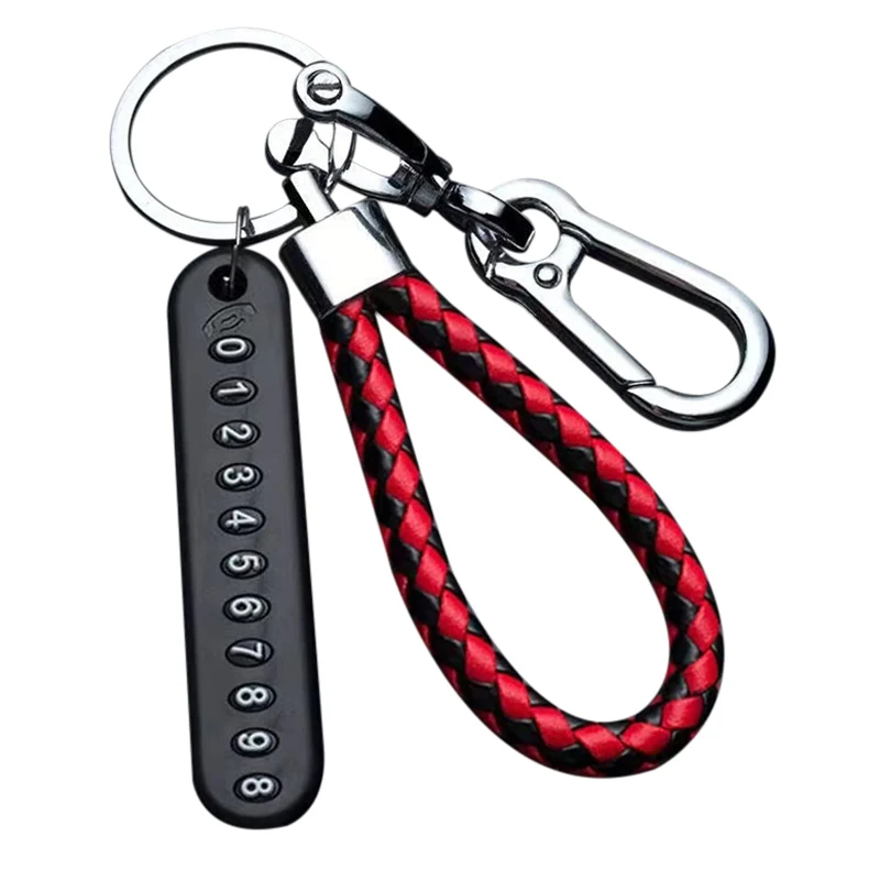 Car Key Chain Lanyard Pendant Anti-Losts Number Plate Key Chain Personality Keychain Men And Women Car Styling