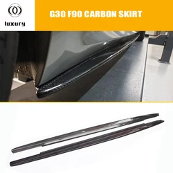 MP Style Carbon Fiber Side Skirt for BMW F90 M5 & G30 G31 520 530 540 550 M Sports Package 2017-2024