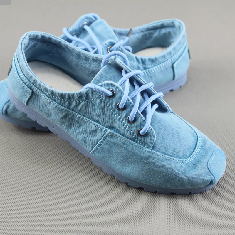 2019 Summer New Style Women's Singles Shoes Old Beijing Cloth Shoes Denim Canvas Shoes +Pure hand embroidered insole HOT HOT