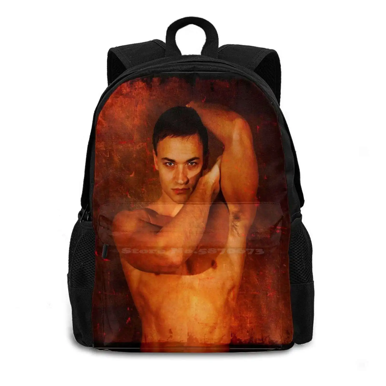 Cast In Copper School Bags For Teenage Girls Laptop Travel Bags Genie Copper Evil Orange Mens Males Male Models Muscles Fit