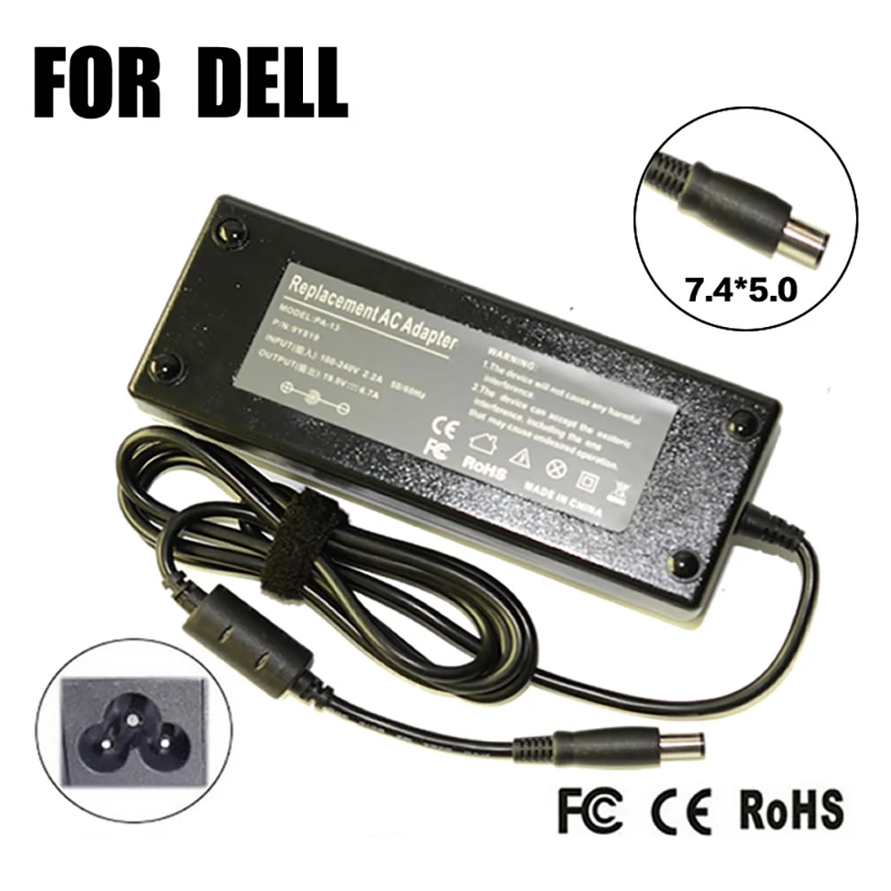 19.5V 6.7A 7.4*5.0MM 130W Replacement For Dell 9Y819 W1828 D1078 TC887 X7329 K5294 310-4180 310-6580 AC Adapter Power Charger